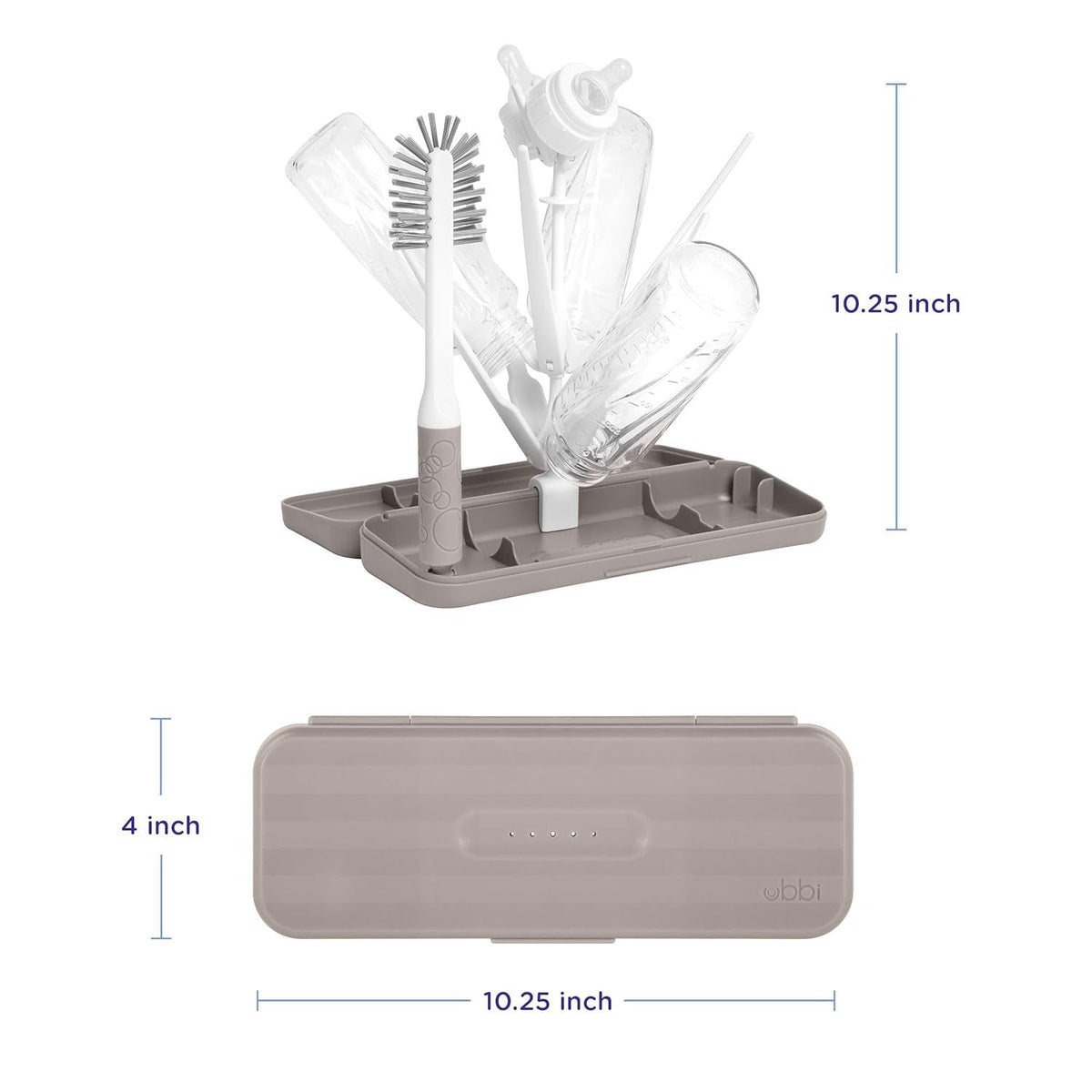 On-The-Go Drying Rack and Brush Set