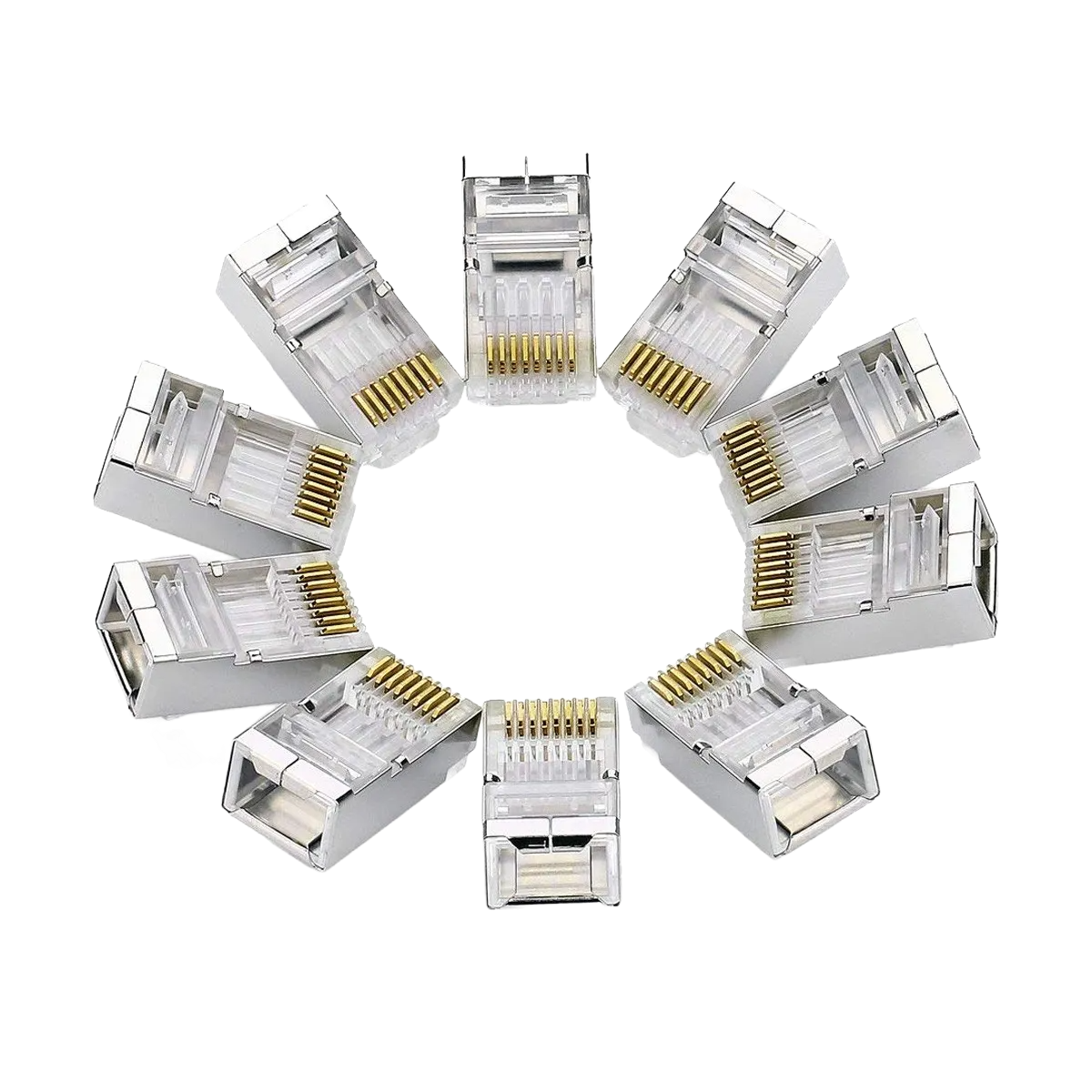 UGreen (20333) Cat6 Sheilded Modular Plug - 10Pcs/Bag