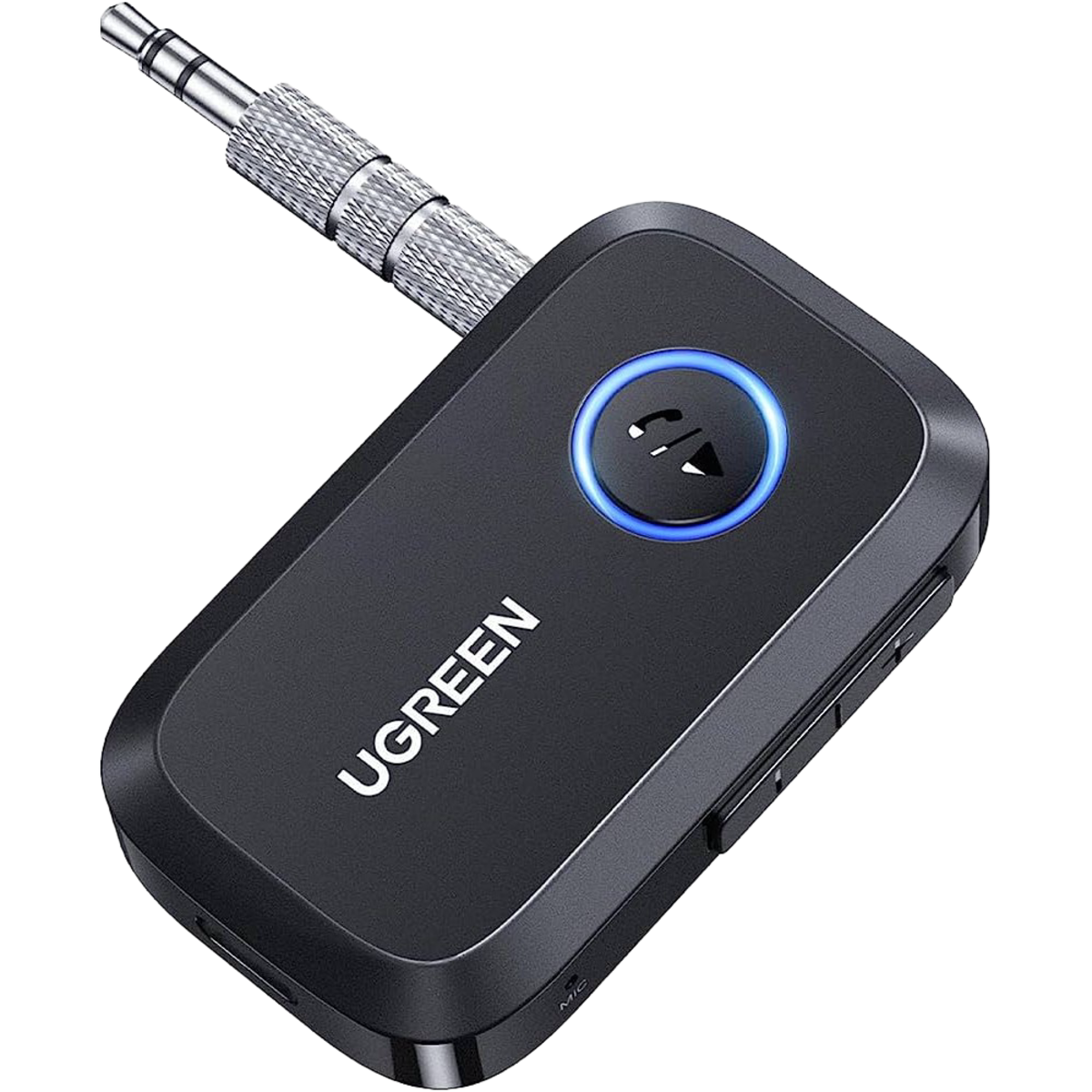 UGreen (90748) Bluetooth V5.0 Car Receiver Audio Adapter with Mic - Black