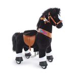 Ponycycle Model U Riding Black Horse - 3-5 Years