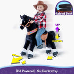 Ponycycle Model U Riding Black Horse - 3-5 Years