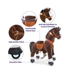 Ponycycle Model U Riding Dark Brown Horse - 4-9 Years