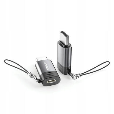 Awei Lightning To Type-C Mini Adapter Grey
