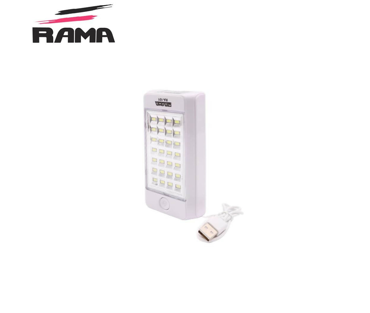 Emergency Light | White | USB Rechargeable | 6W | Rama
