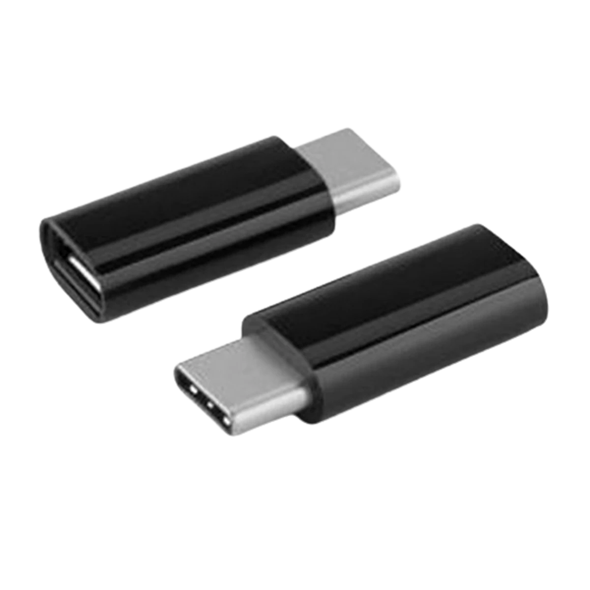 Iconz (UAMC01K) microUSB to USB-C Adapter Coupler - Black