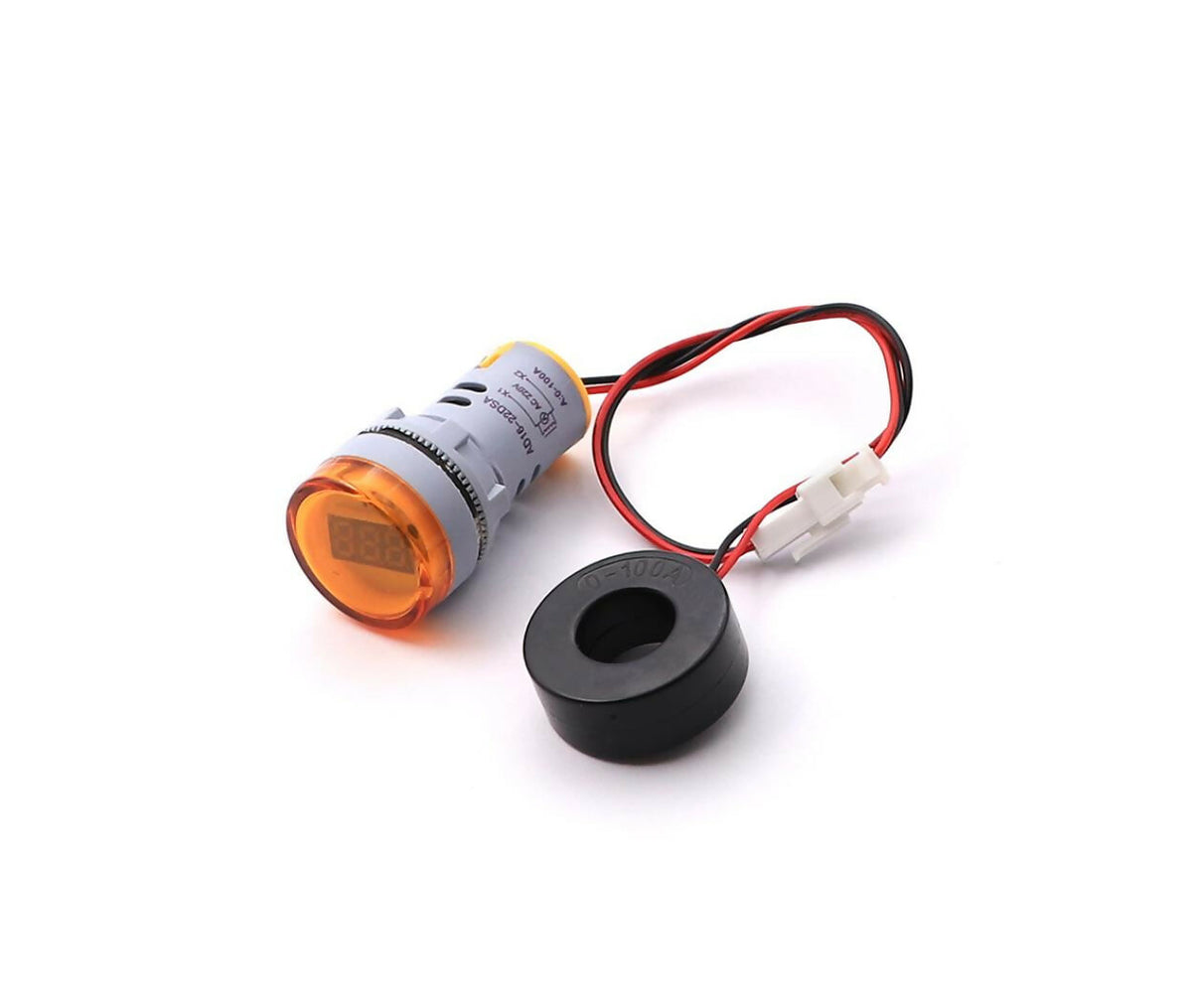 LED Indicator | 220V | 22mm | Yellow | Current Display