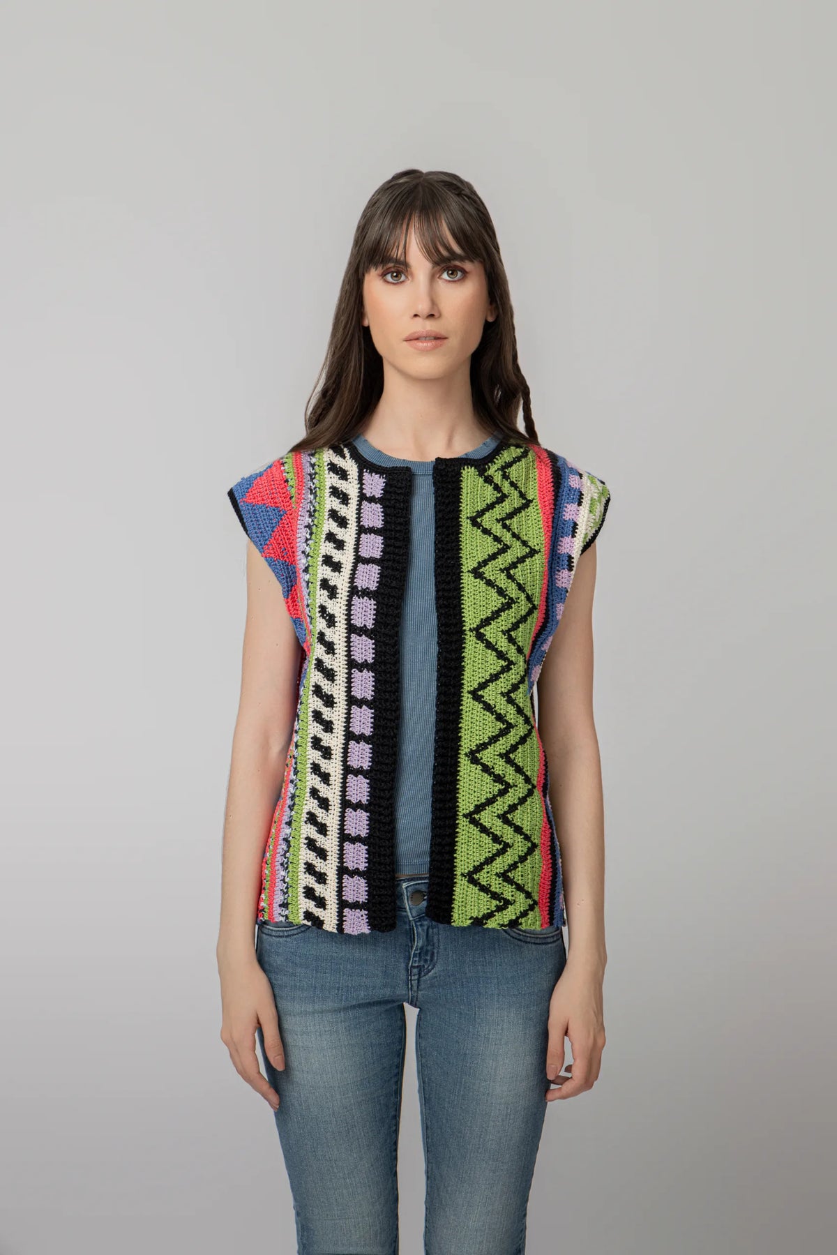 “WONDER” CROCHET GILET