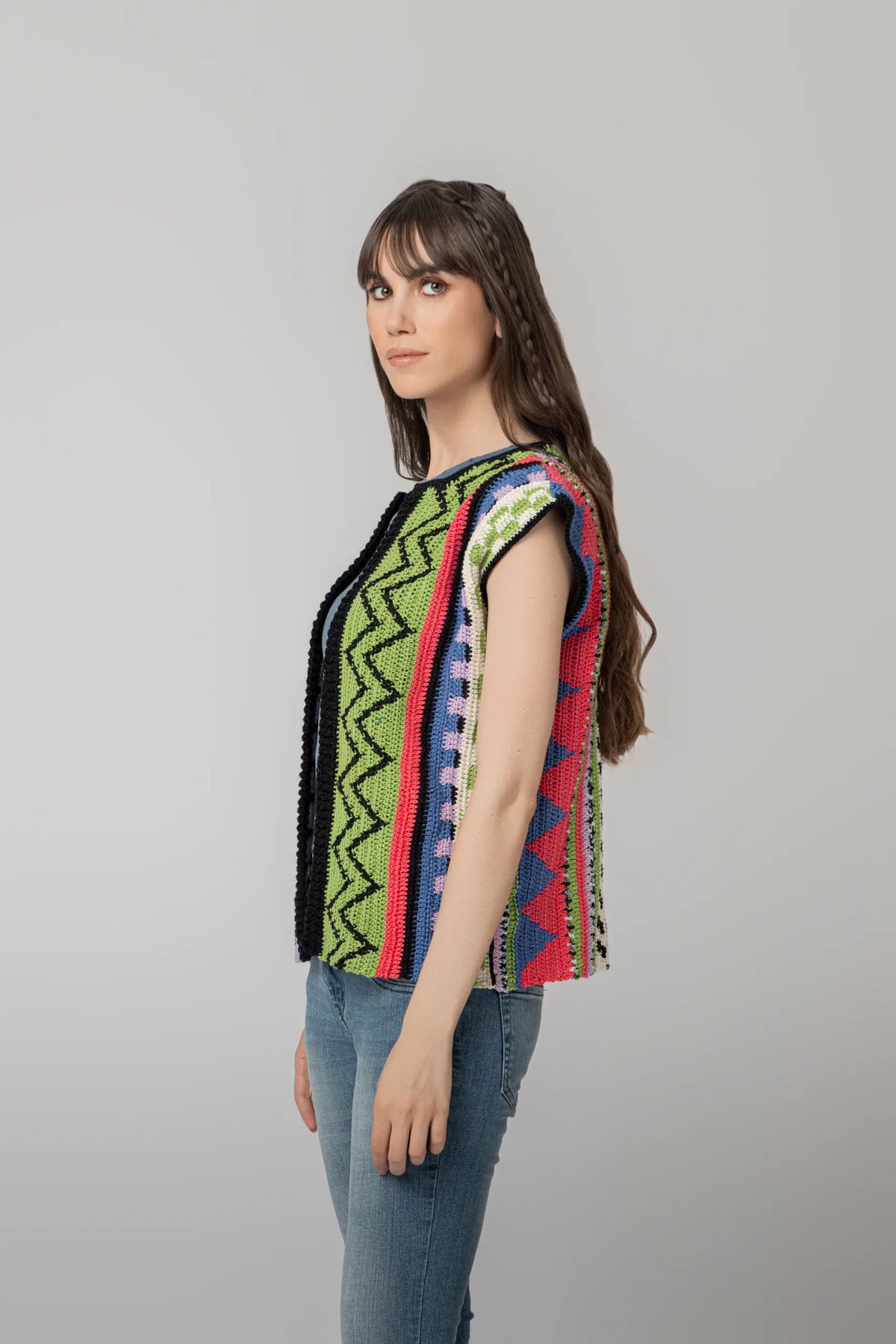 “WONDER” CROCHET GILET