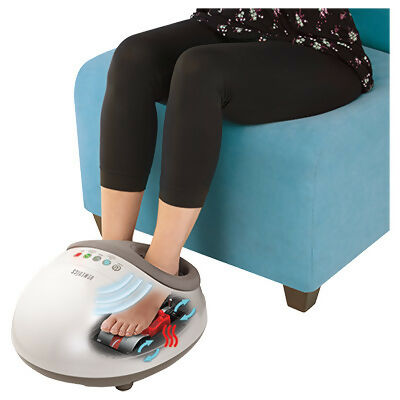 HoMedics Shiatsu Air Pro Foot Massager with Heat FMS-350H Gray