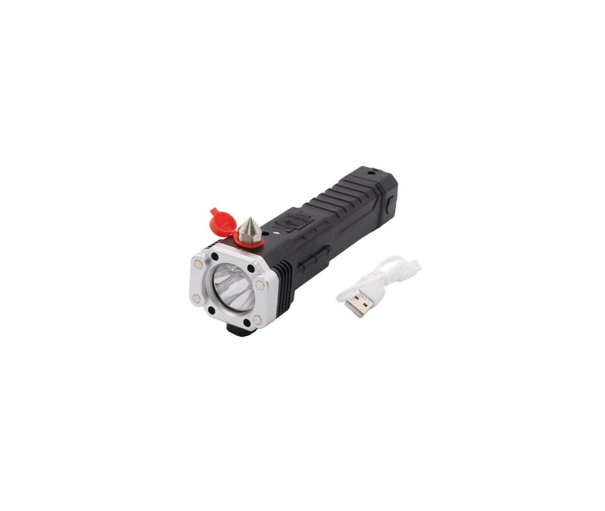 Torch LED Light | Hammer & Seat Belt Cut | Mobile Charge | 3W | IP44