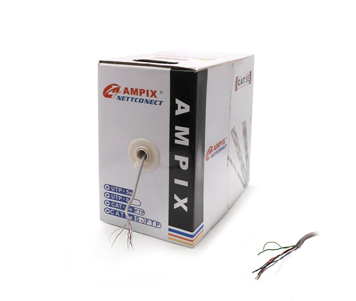 Network Cable | CAT5e | UUTP | 0.4mm | Roll 305M | 4A4C AMPLX