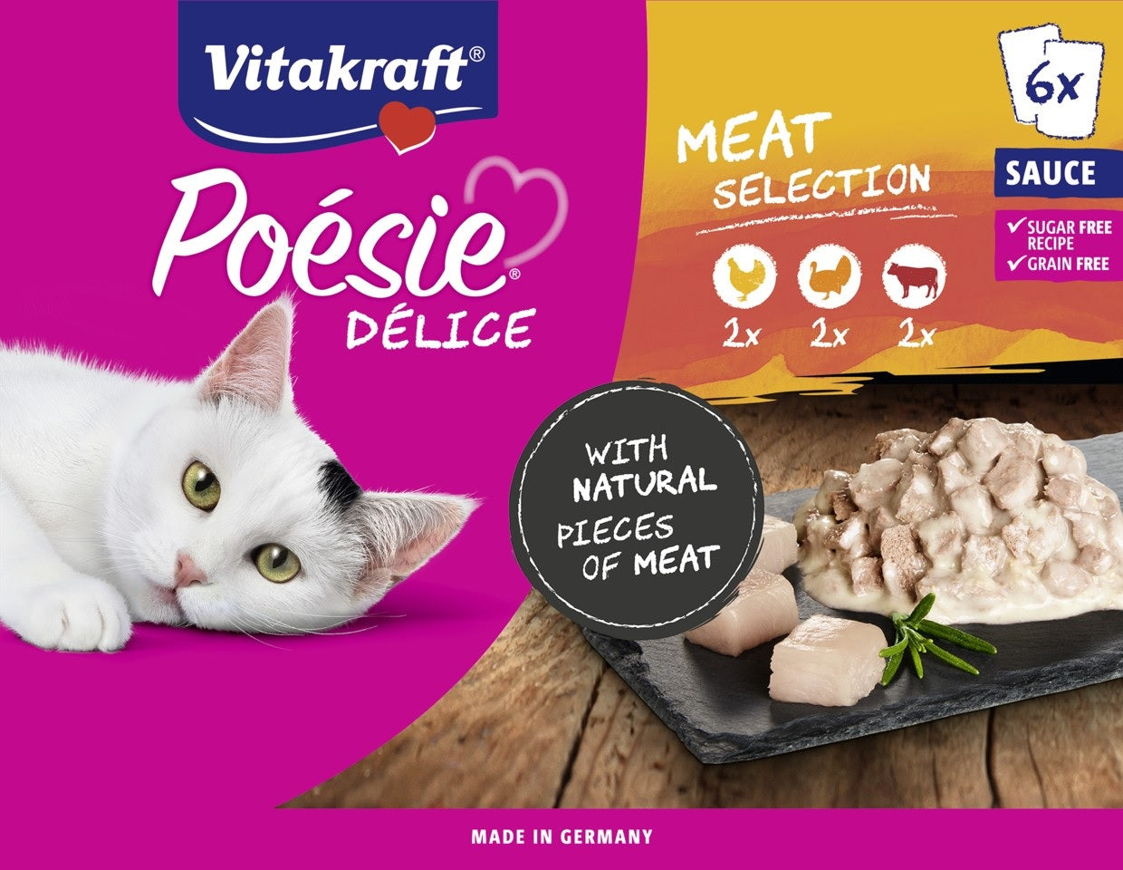 Vitakraft Poesie Delice Meat Selection 6x85g