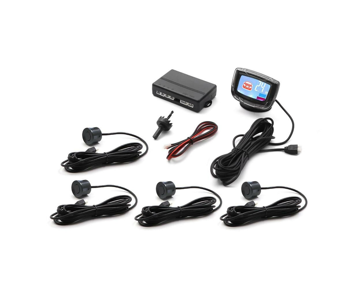 Car Parking Aid System | LCD Display | Black