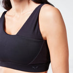 SQUATWOLF CODE RIBBED ASYMMETRIC BRA