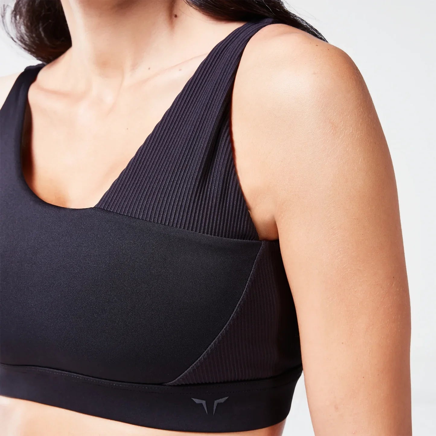 SQUATWOLF CODE RIBBED ASYMMETRIC BRA