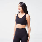 SQUATWOLF CODE RIBBED ASYMMETRIC BRA