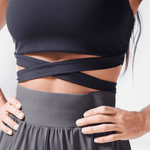 SQUATWOLF CORE RIBBED BRA TOP