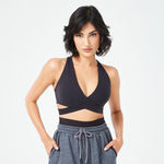 SQUATWOLF RETROGRADE CRISS CROSS BRA TOP