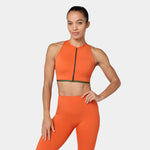 SQUATWOLF ZIP UP ADJUSTABLE CROSS-BACK BRA