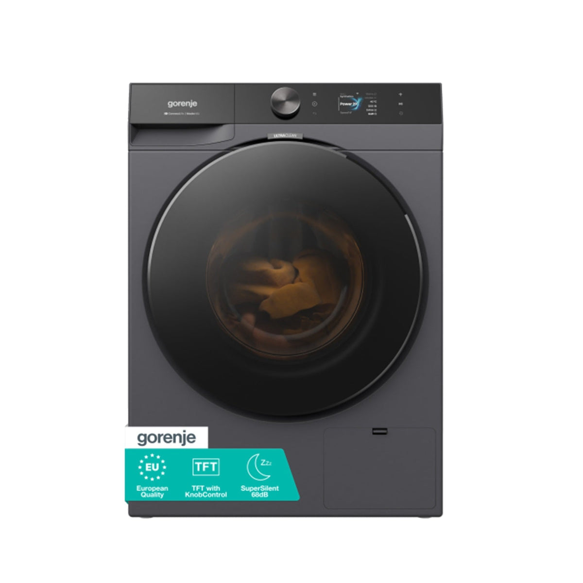 GORENJE Washer Front Load 11KG 1400RPM G800 Titanium