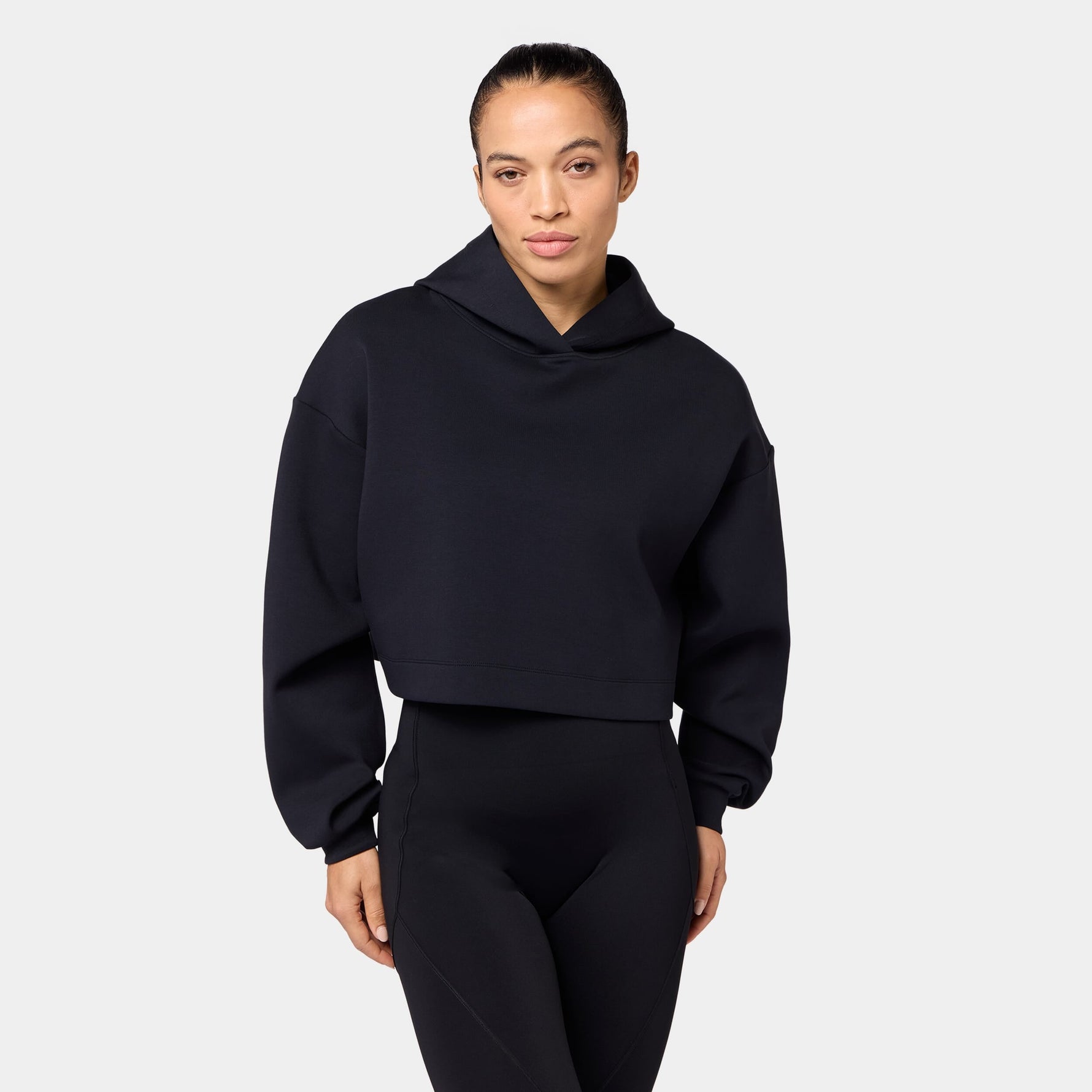 SQUATWOLF OVERSIZED CROP HOODIE