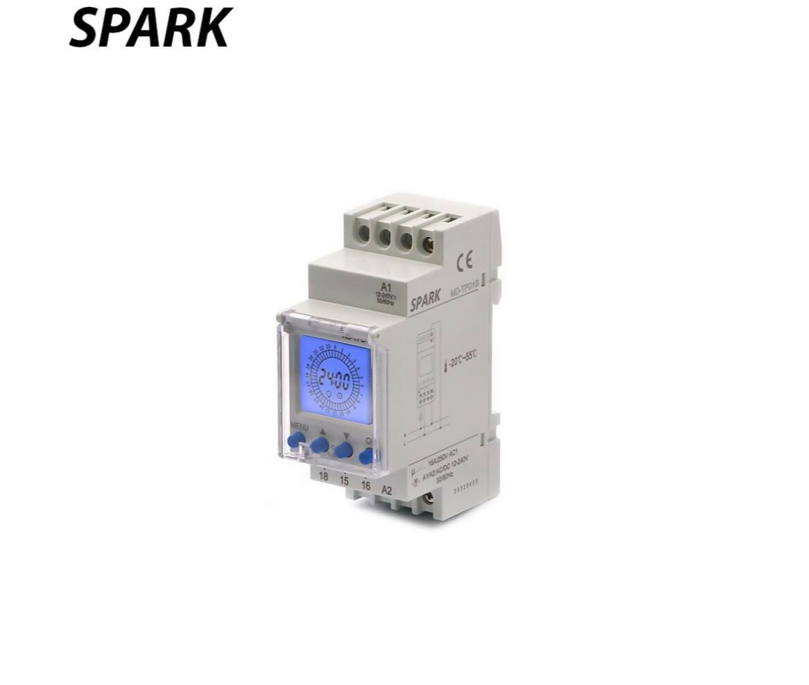 Timer Switch On Off | Weekly | Digital Din Rail | 12V-220V | 1 Contact