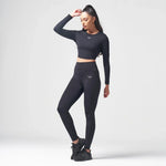 SQUATWOLF ESSENTIAL FULL SLEEVES CROP TOP