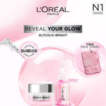 L'Oreal Paris Glycolic Bright Anti-Dark Spot Exfoliant Peel + Glycolic Bright Glowing Cream Day SPF30 Get Free Face Towel Set