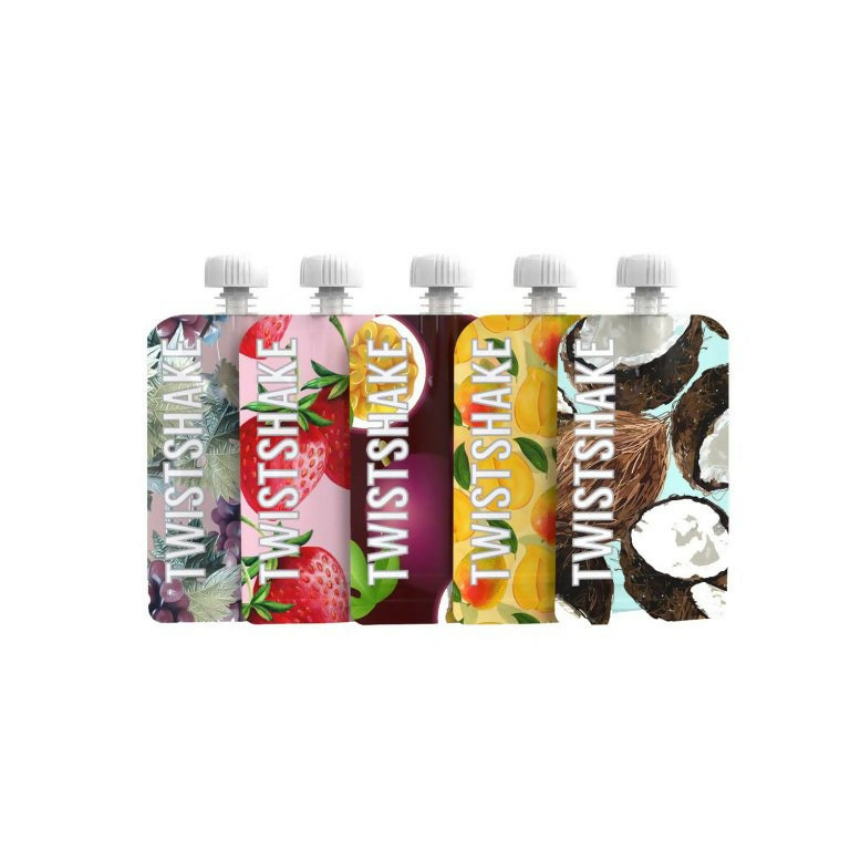 Twistshake 5x Squeeze Bag 100ml Fruit