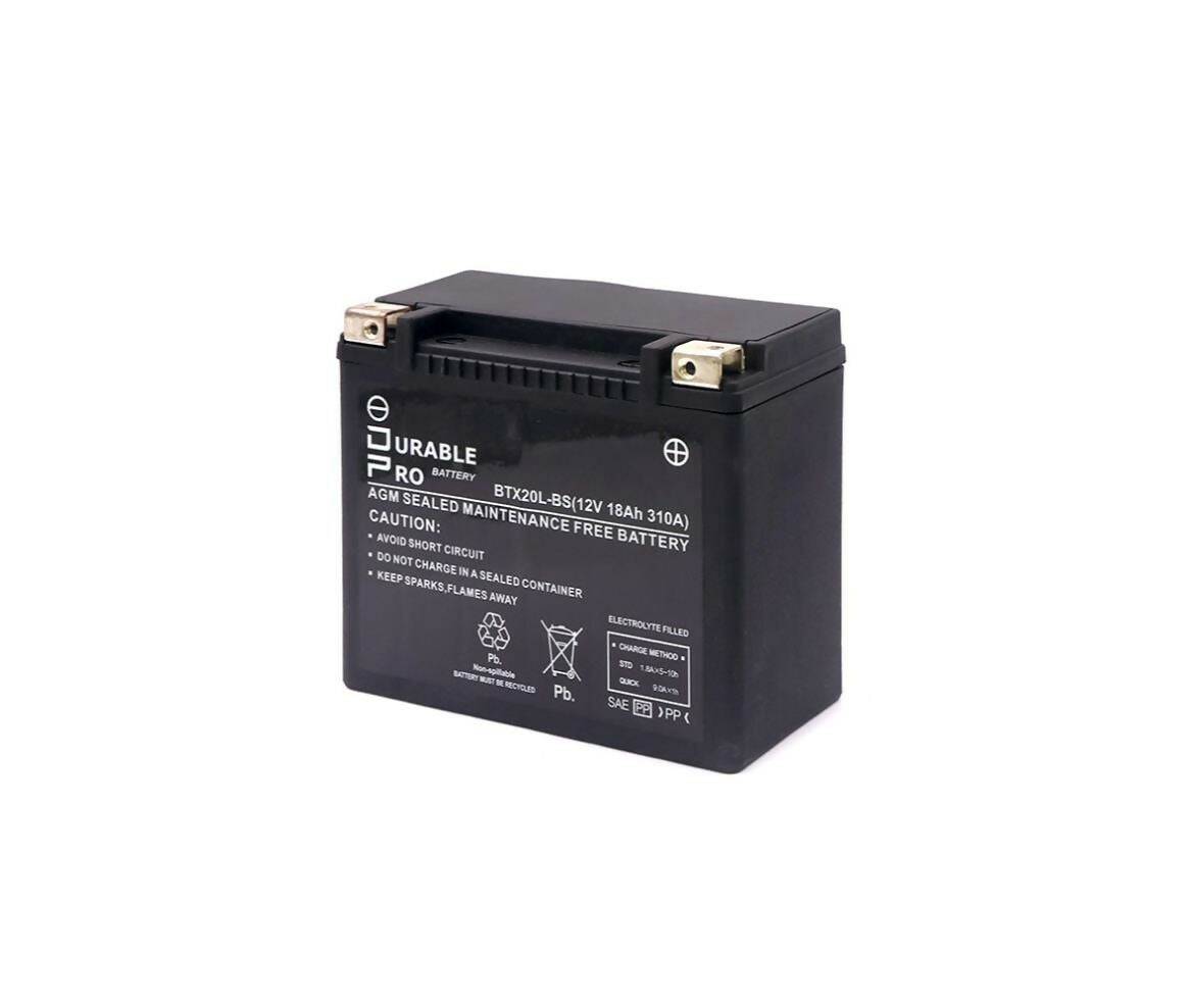 Motorcycle Battery | BTX20L-BS Durable Pro| 12V 18Ah