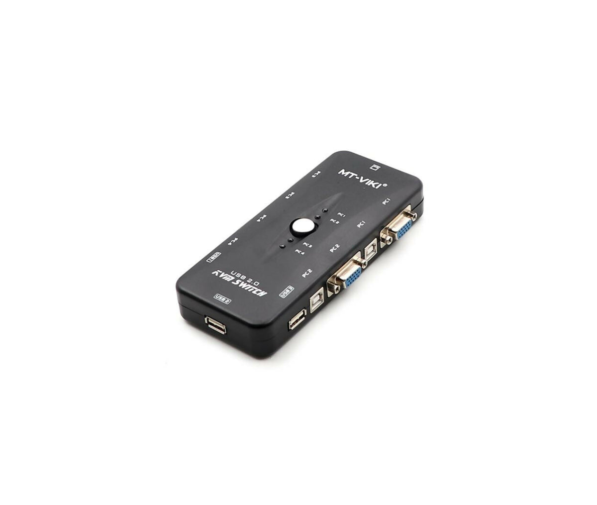 KVM Switch | 4x USB & VGA | Manual Selector | MT-401UK