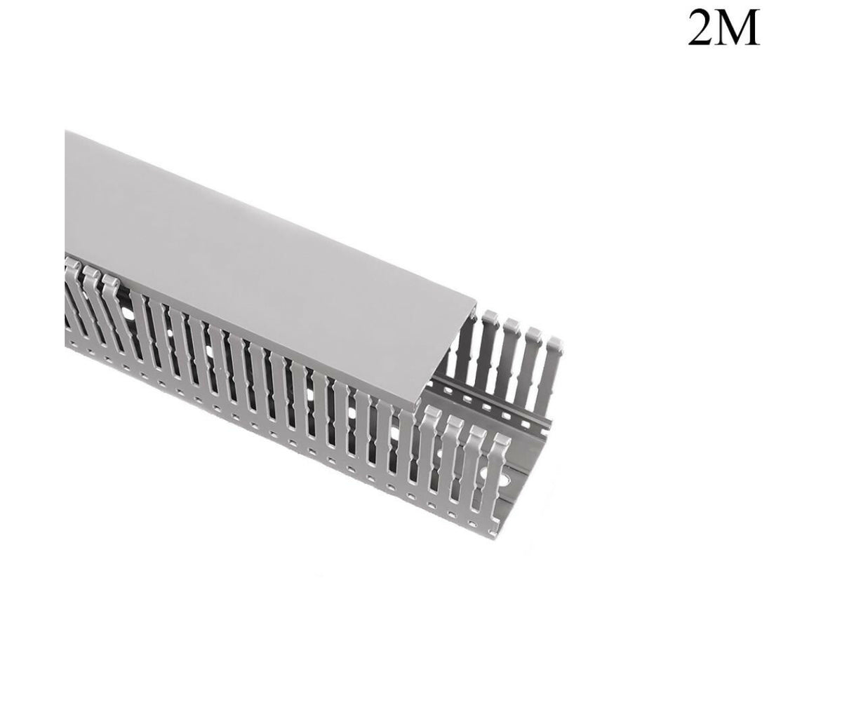 Cable Trunk | Slotted | 60x80mm | 2M | Gray