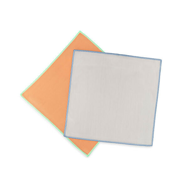 Full Circle Glass Cleaning Recycled Microfiber Cloths (set of 2) - Multi