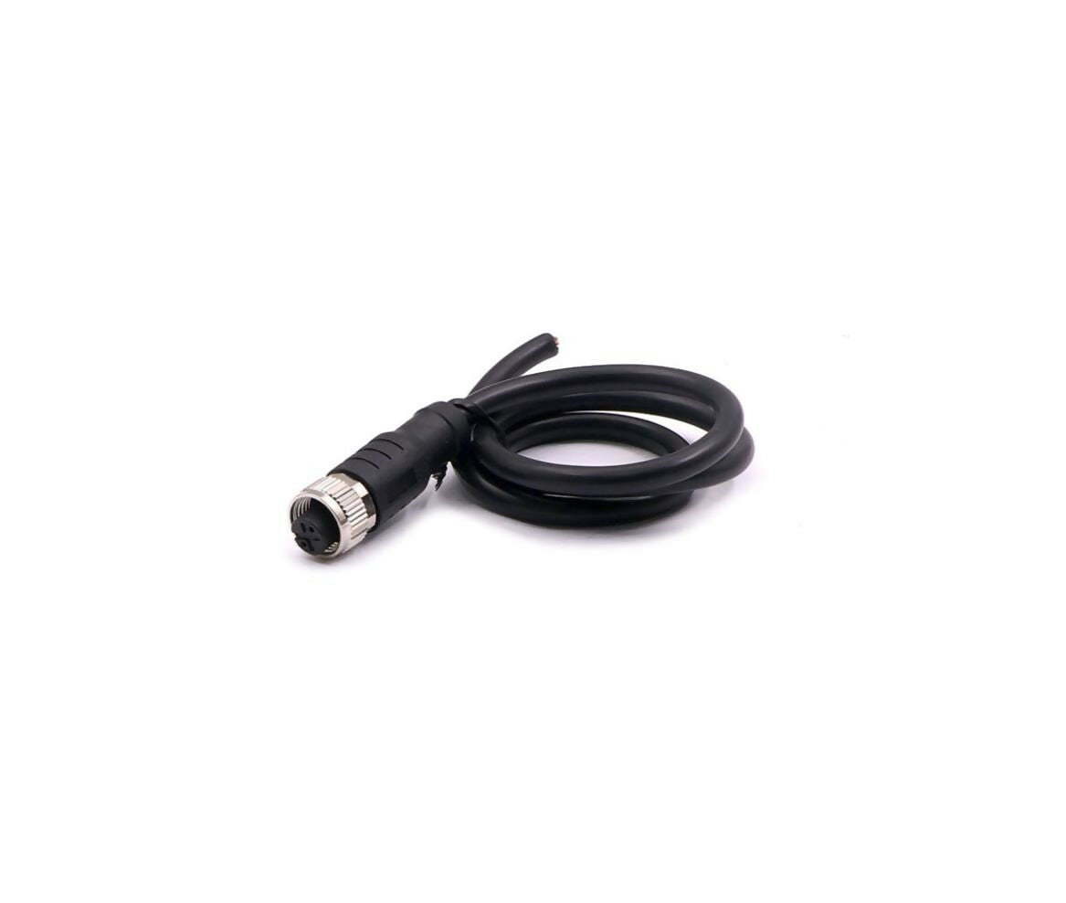 M12 Sensor Cable | 2-Pin | Female | 0.5M | IP65