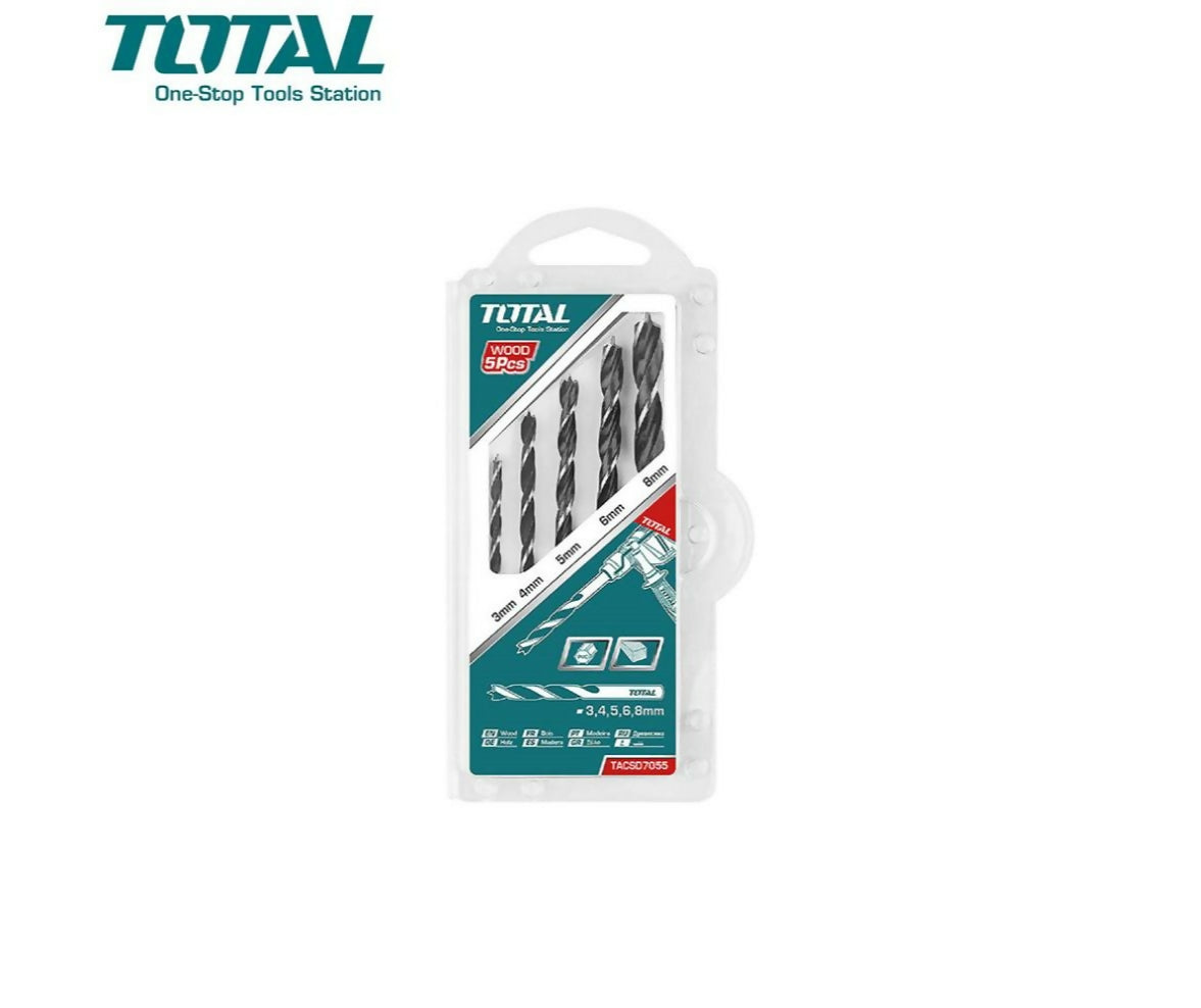 Drill Bit Set | Wood | 5pcs | Total