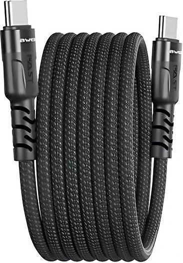 Awei Magnetic Portable Data Cable 60W Fast Charge Black