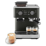 KitchenAid Semi-Automatic Espresso Machine with Burr Grinder - Cast Iron Black
