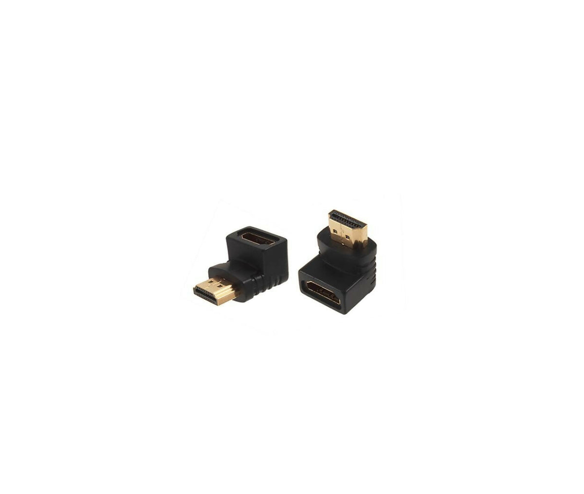 Audio Video Adapter | HDMI Male - HDMI Female | 90 Degree