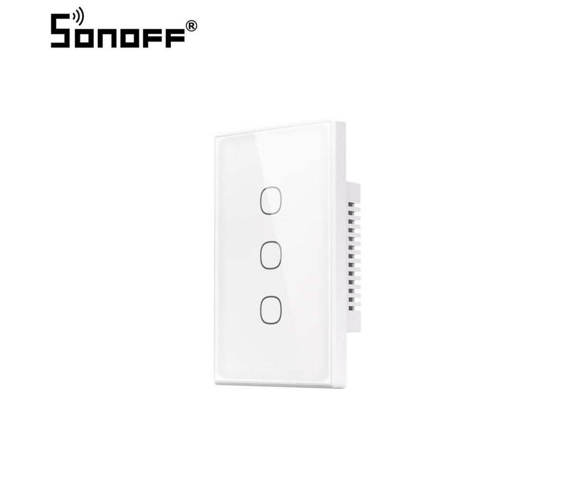 IoT Smart | WiFi Touch Switch | 3-Gang | EU | White | T6-3C-120M | Sonoff