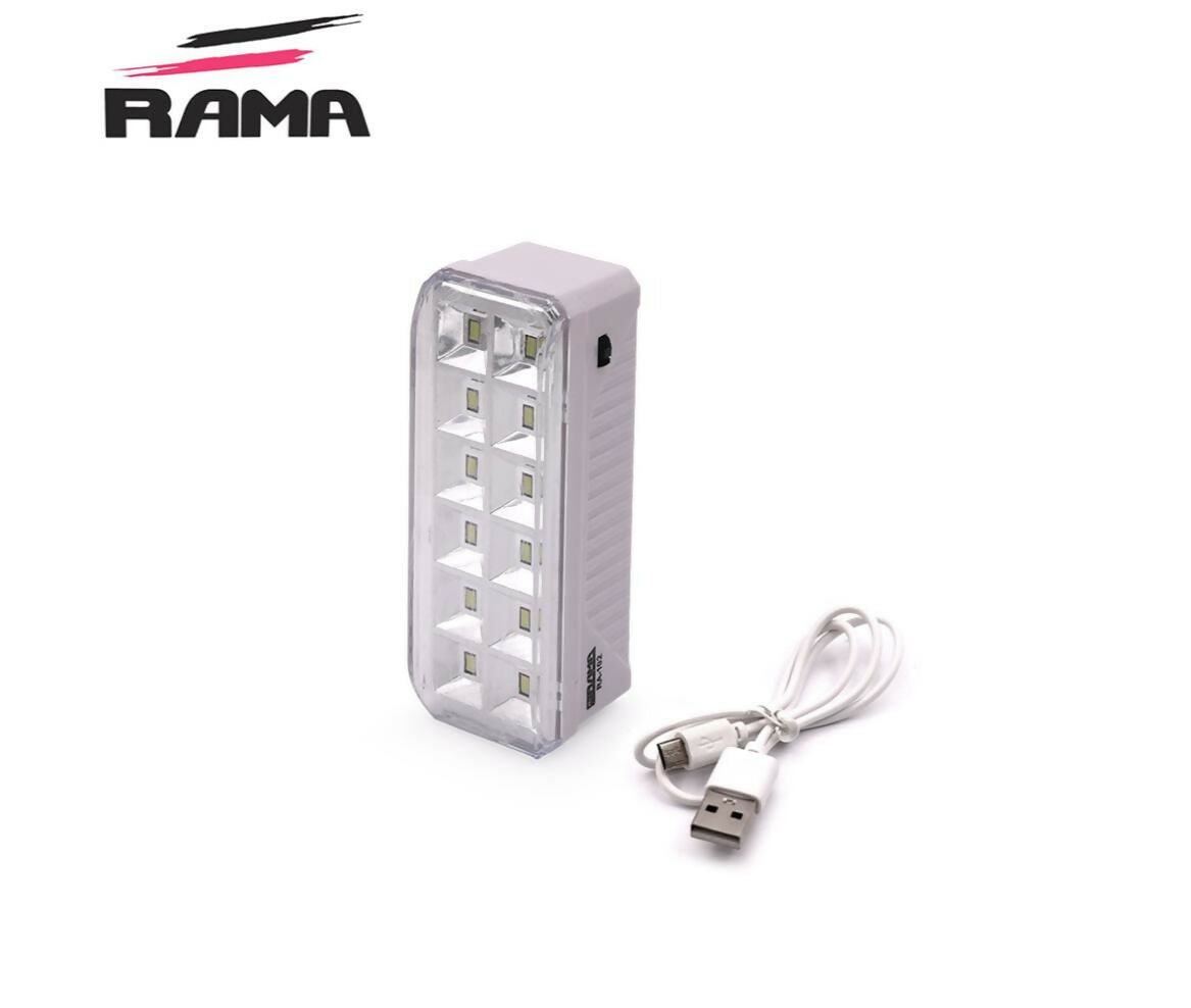Emergency Light | White | USB Rechargeable | 3W | Rama