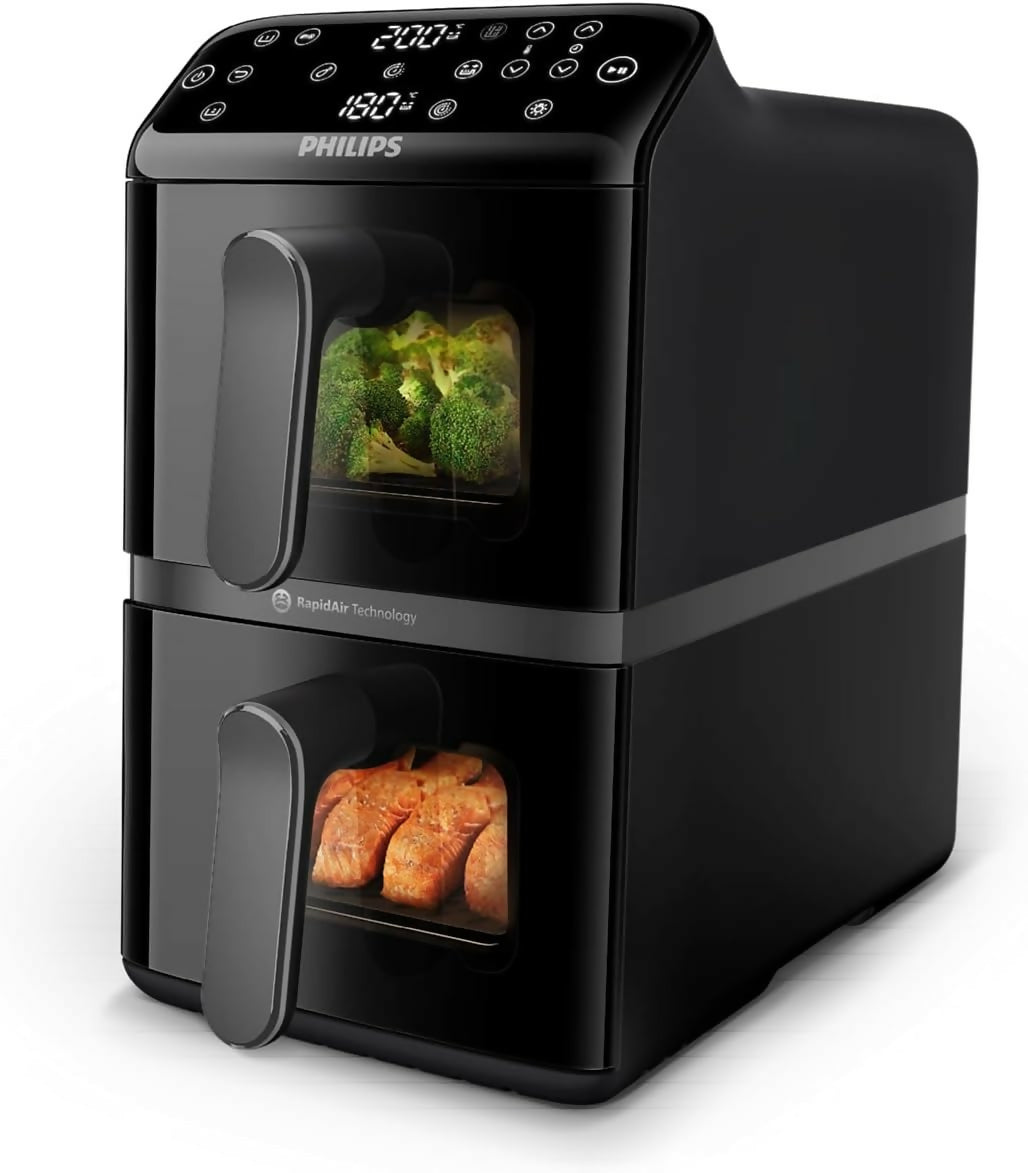 Philips 4000 Series Stacked Dual Basket Airfryer 10 Liters