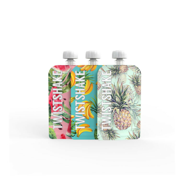 Twistshake 3x Squeeze Bag 100ml Fruit