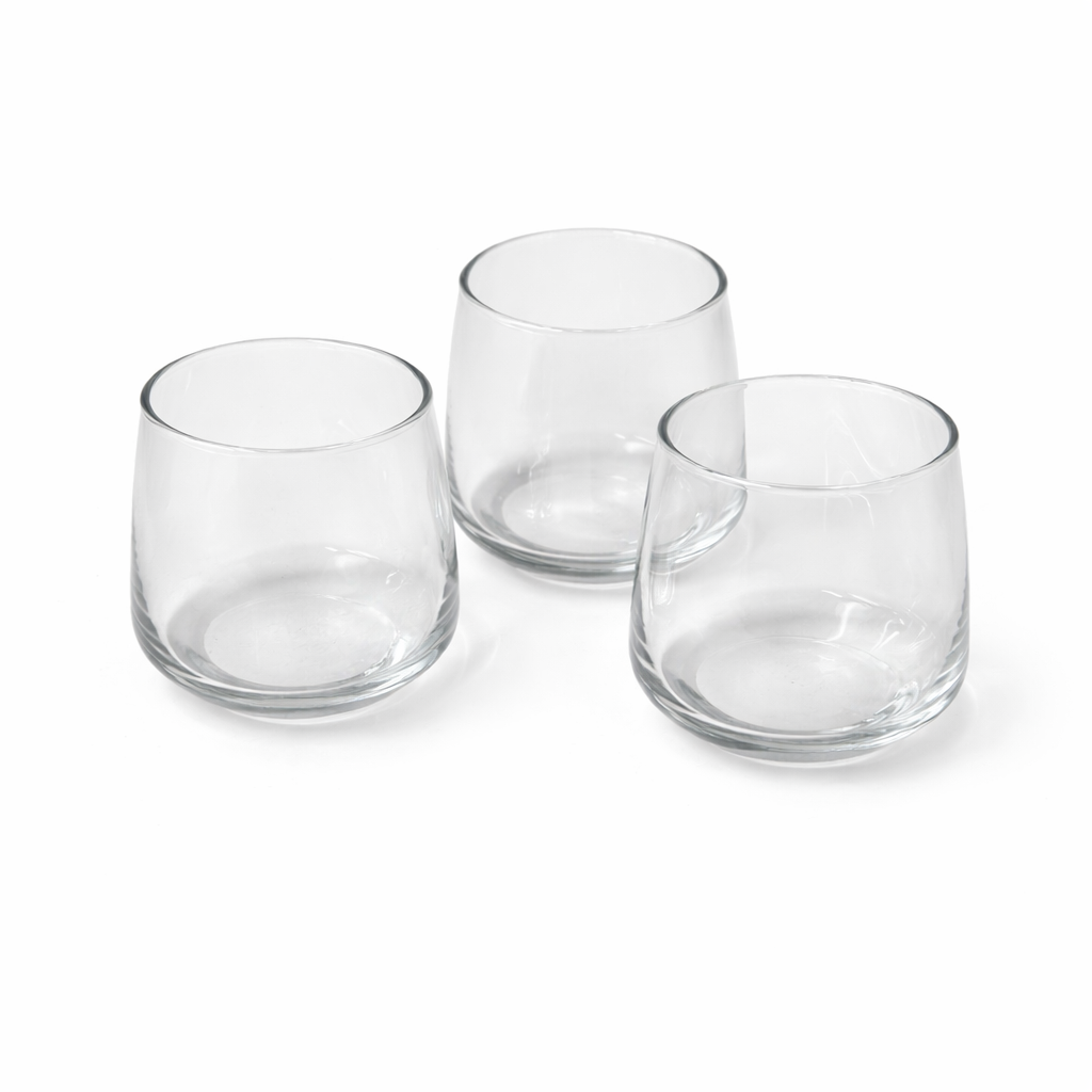 Heather Tumbler Glass Set 3pcs 350 ml Transparent