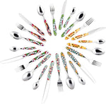 MANDALA ETNO 24 PCS MULTI DECORATION CUTLERY SET