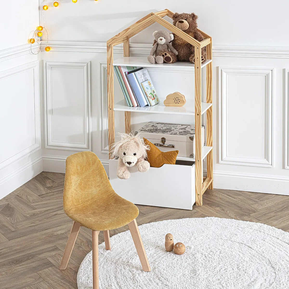 HOUSE BOOKCASE + DRAWER