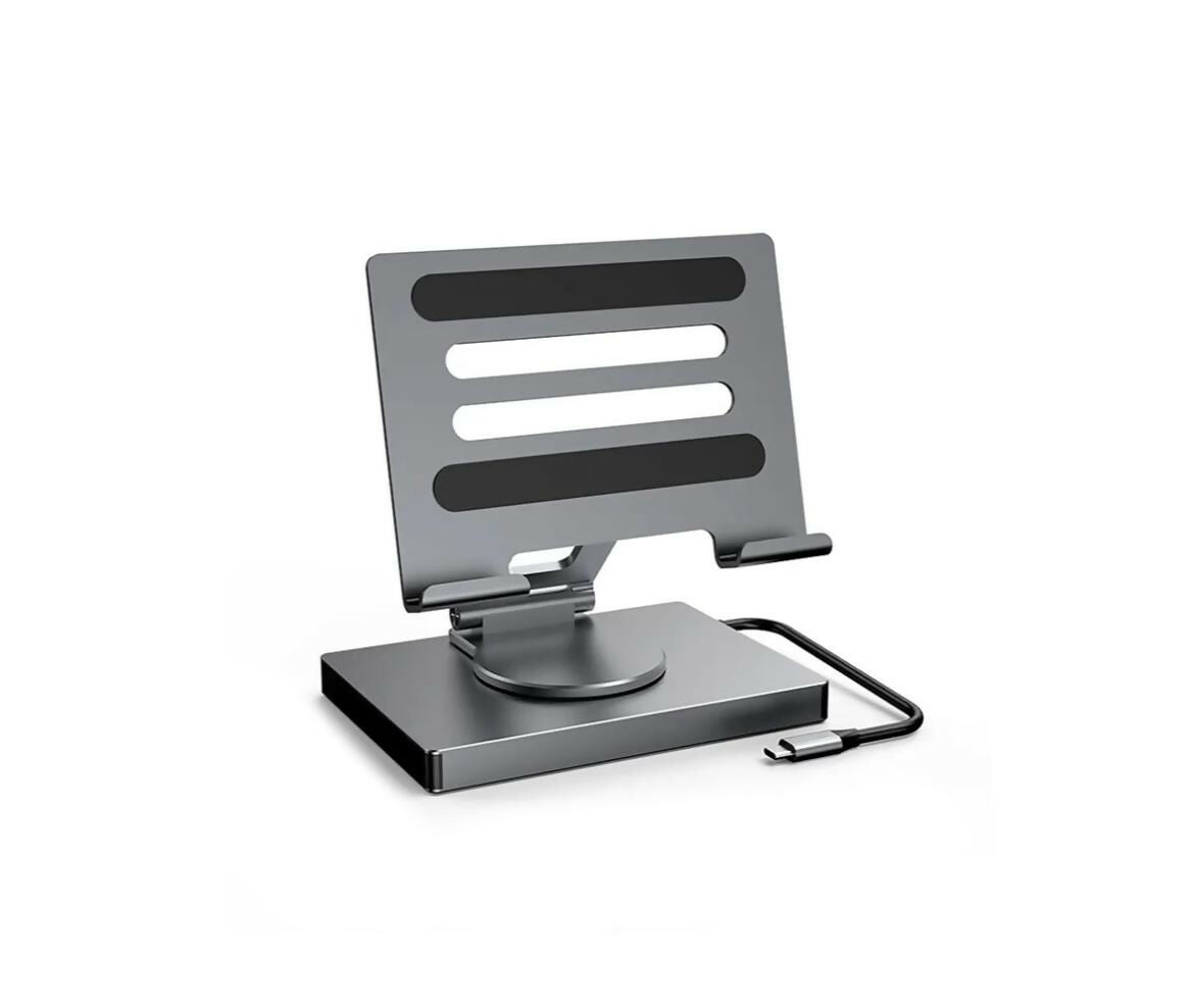 Laptop Accessories | Holder Pad & Hub 9-Port | Aluminum