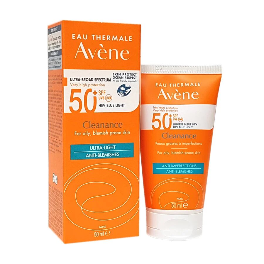 Avene Cleanance Sun Protection Solaire SPF 50+ - High Protection for Oily and Acne-Prone Skin