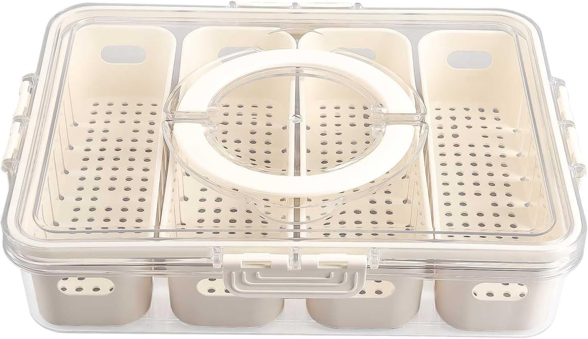 Food Storage Container with Lid, BPA Free, Stackable
