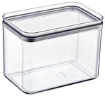 Crystal Rectangular Storage Container 1.75L Airtight Food Organizer