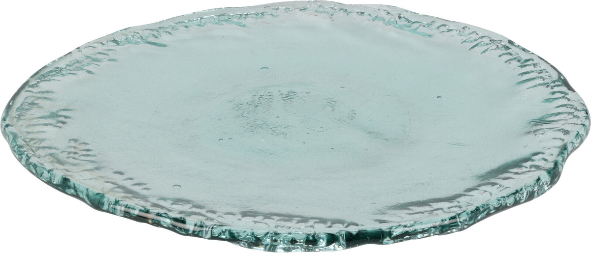 Plate Glass Recycled Round Serving Platter